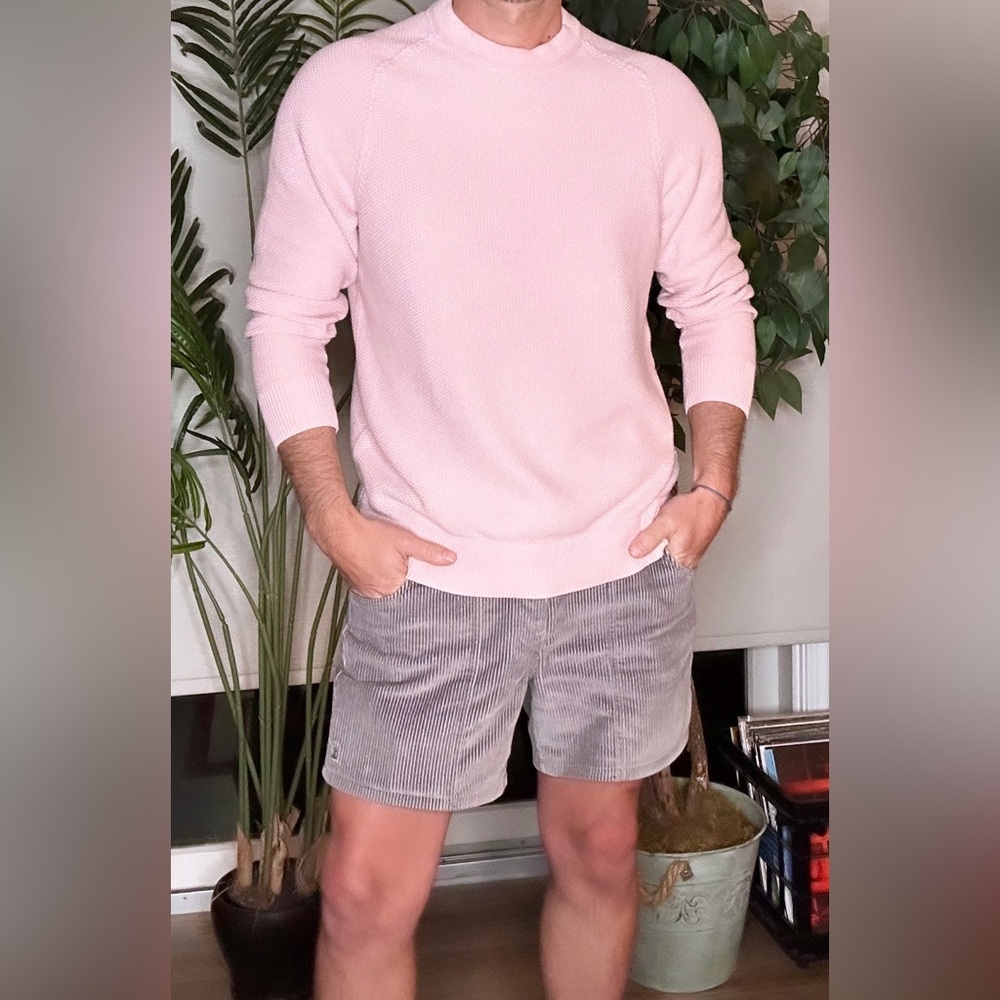 SOLD Lululemon | Textured Knit Crewneck Sweater in Light Pink (Medium) - Picture 2 of 16
